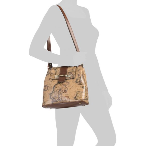 PATRICIA NASH European Map Leather Larone Printed Shoulder Bag - Picture 2 of 2